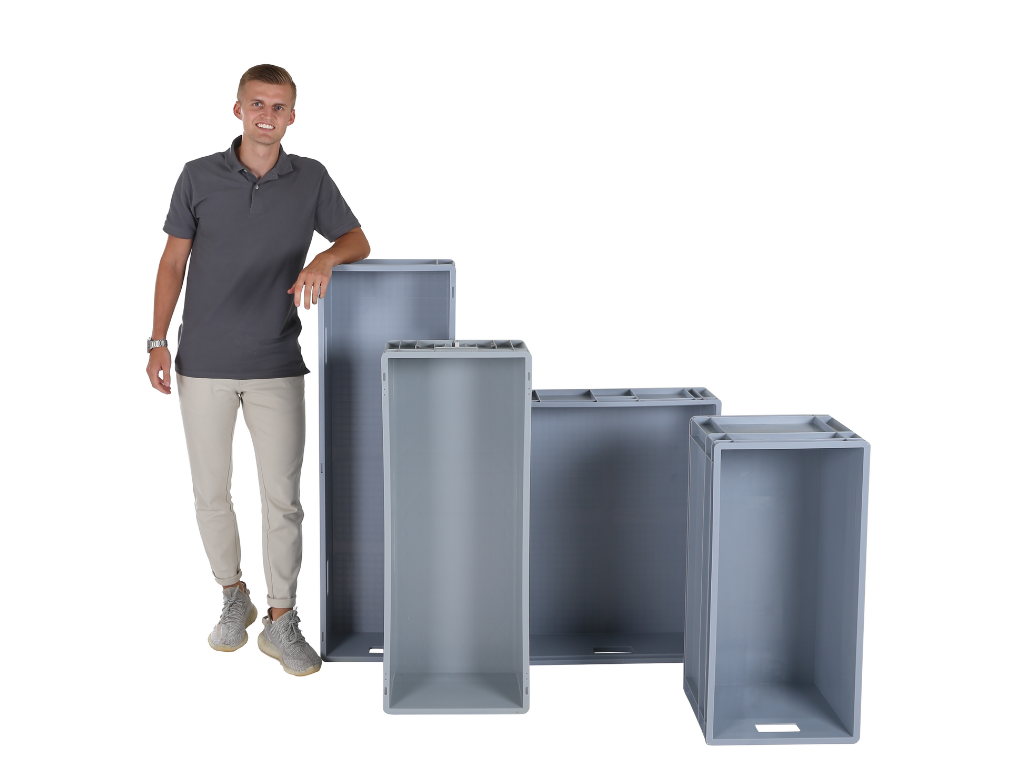 Stacking bins in special format now food-safe!